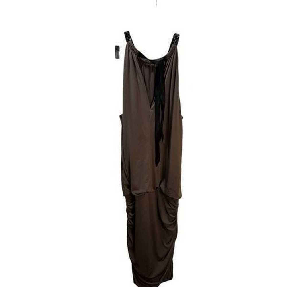 Sleeveless Maxi Dress with Ruched Size 1X NEW - image 2