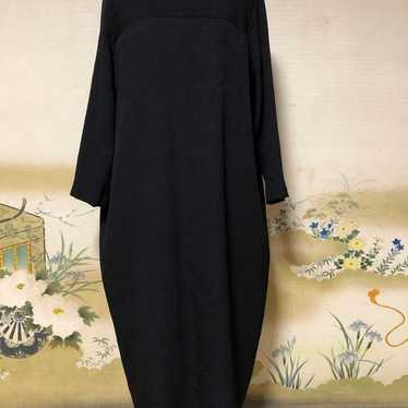 Kimono Remake, Black with Pattern  
Long Sleeve Lo