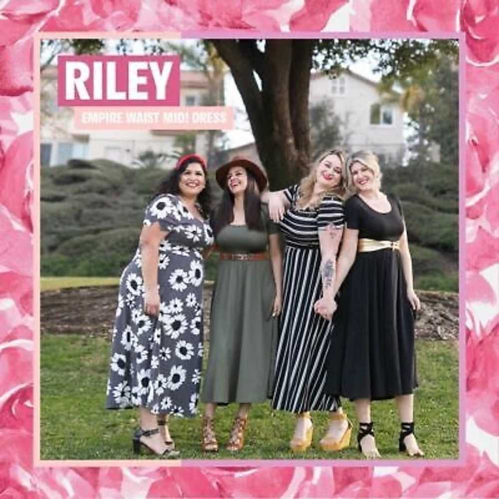 LuLaRoe Riley Dress & LuLaRoe Joy Floral Set - image 6