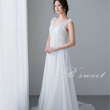 Wedding Dress White Pre-Wedding Photo Wedding Emp… - image 1