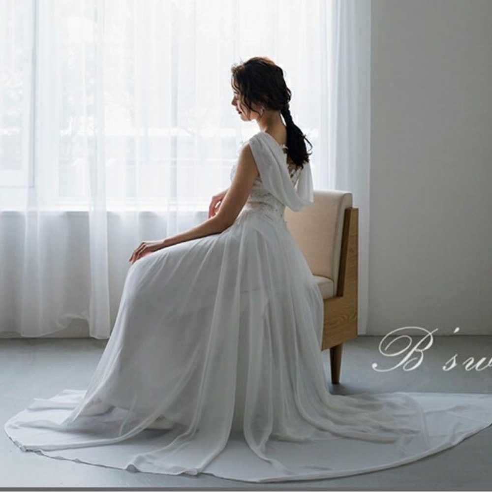 Wedding Dress White Pre-Wedding Photo Wedding Emp… - image 5