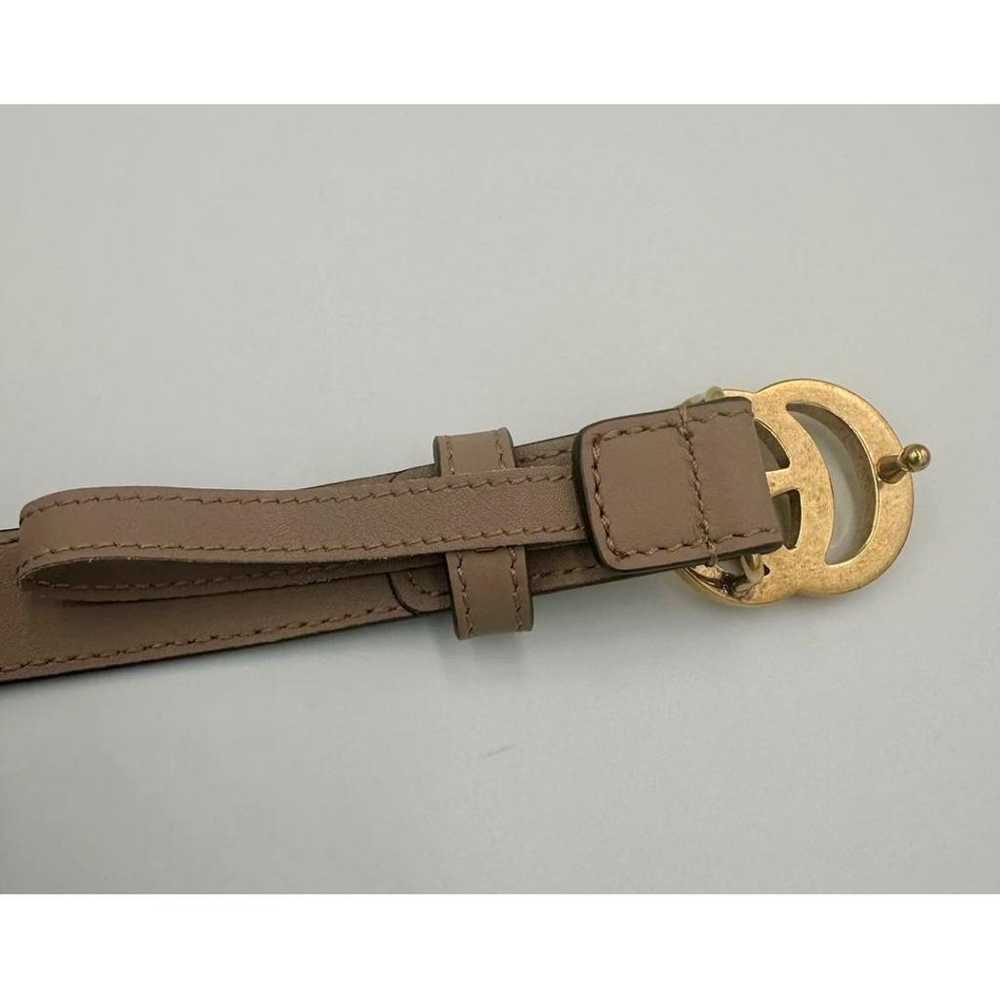 Gucci Gg Buckle leather belt - image 4