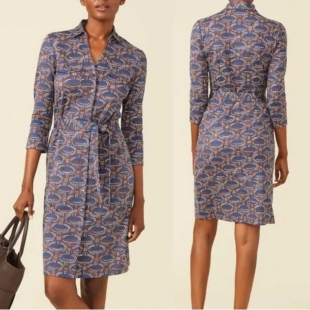 New J. McLaughlin Brynn Shirtdress Belted Catalin… - image 12