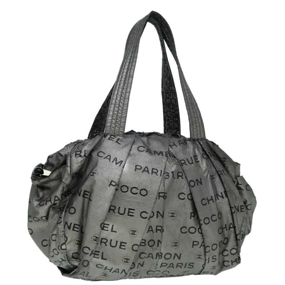 Chanel CHANEL Unlimited Tote Bag Nylon Silver CC … - image 1