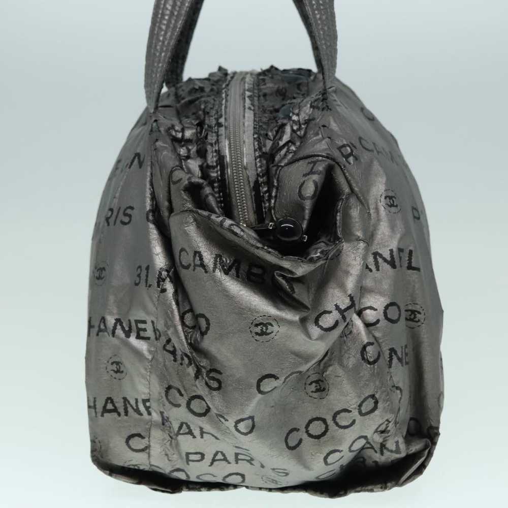 Chanel CHANEL Unlimited Tote Bag Nylon Silver CC … - image 4