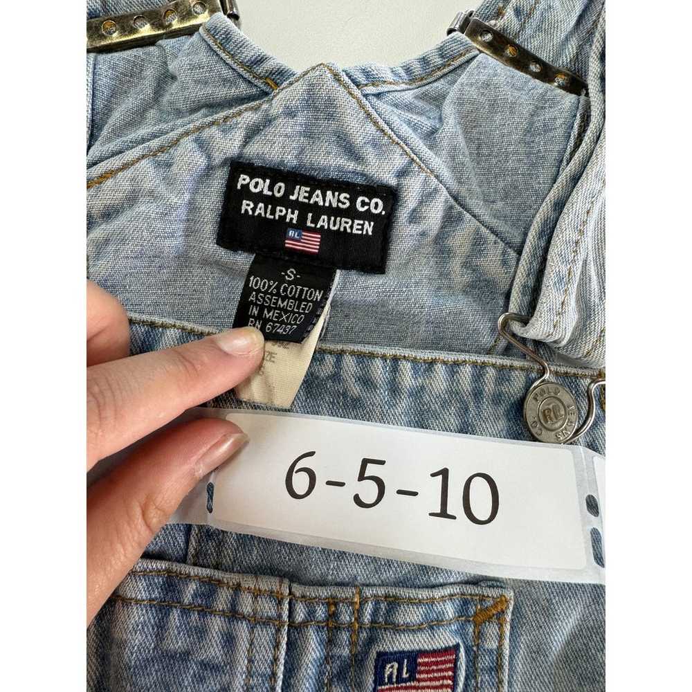 Ralph Lauren Polo Shortalls Womens Small Blue Den… - image 3