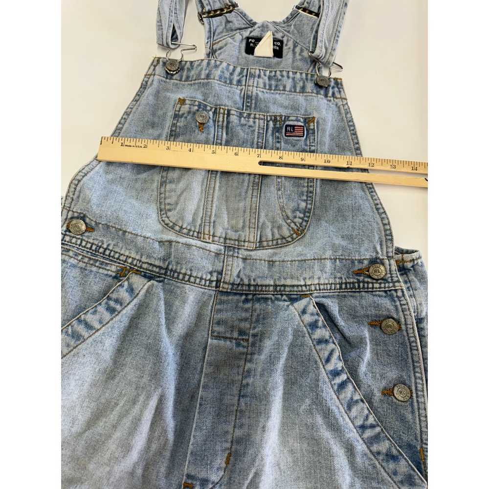 Ralph Lauren Polo Shortalls Womens Small Blue Den… - image 5