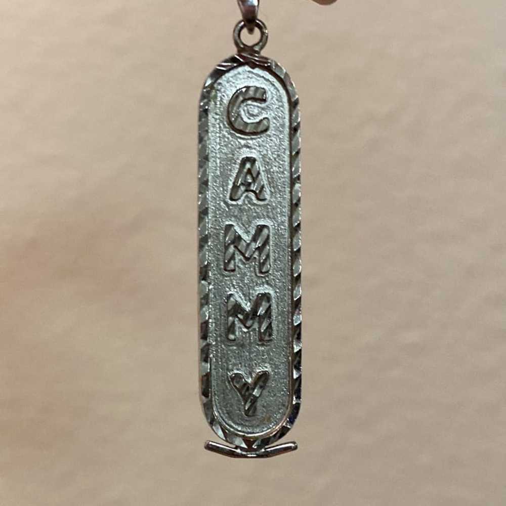 CAMMY Egiptian Pendant Charm Silver - Vintage Sou… - image 4