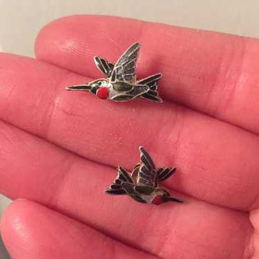 Sterling Silver Hummingbird Earrings