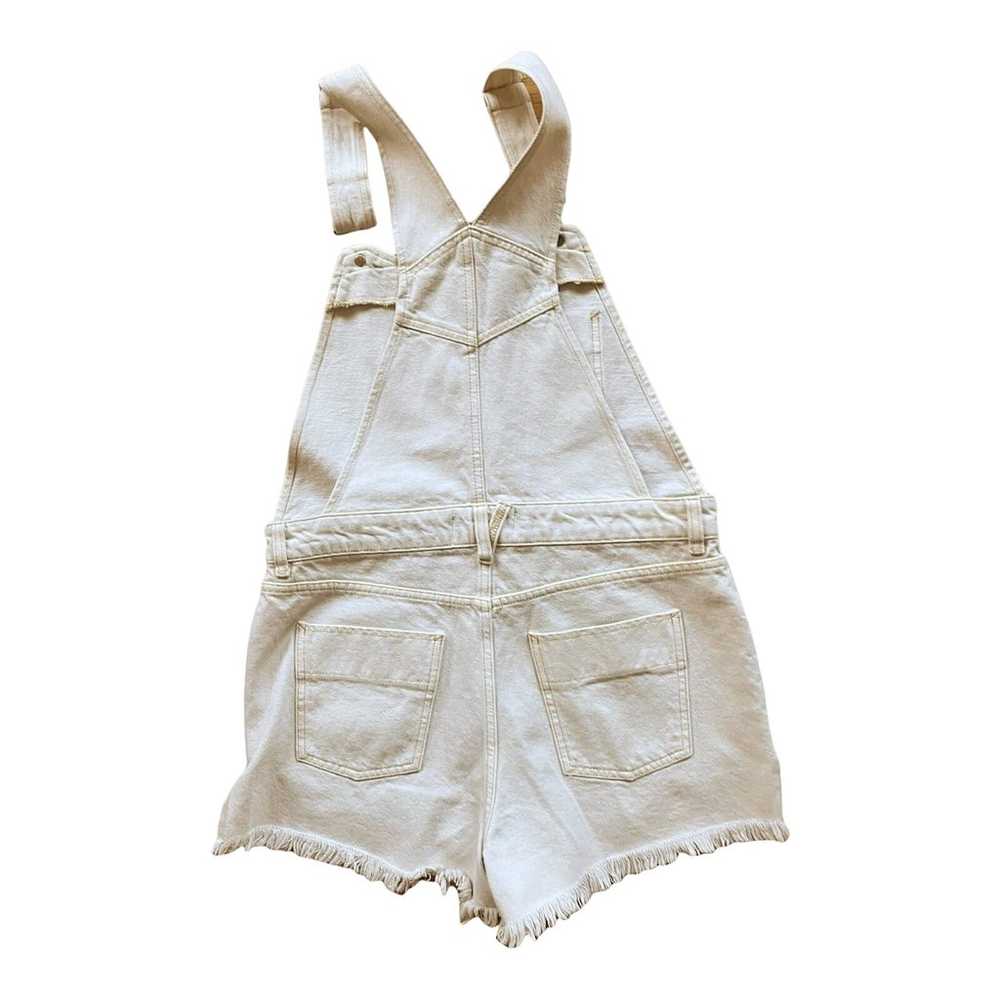 FREE PEOPLE Sunkissed Denim Short Overalls Front … - image 4