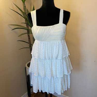 Alice + Olivia silk & eyelet  dress - image 1