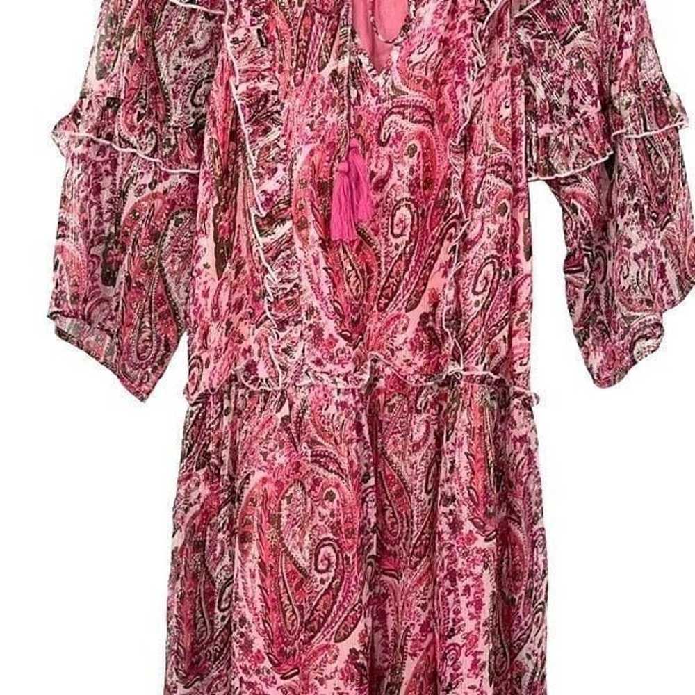 Debbie Katz Mariah Midi Dress Pink Oversized pais… - image 7