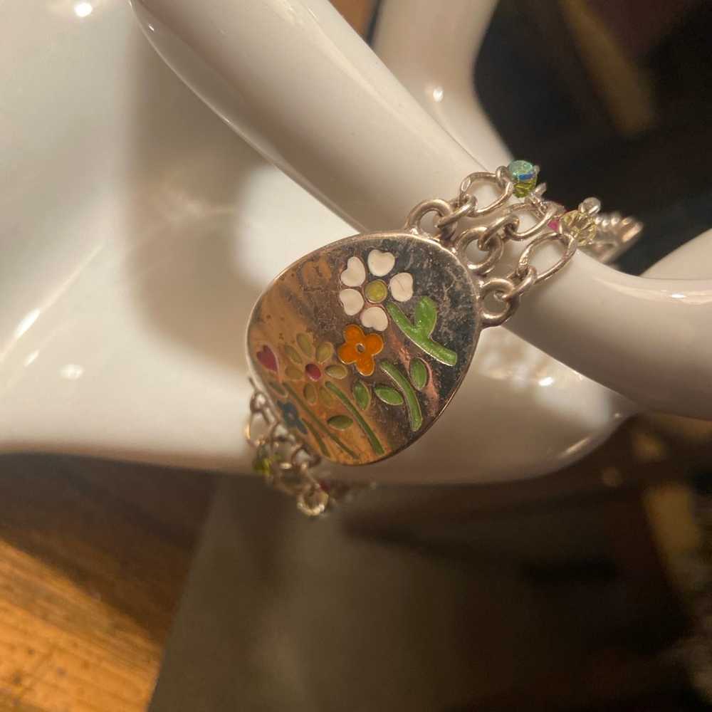 Brighten Bracelet with flowers in good condition - image 1