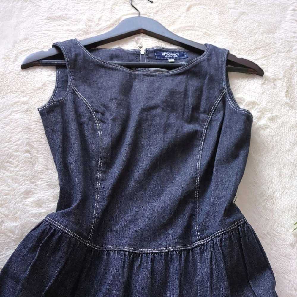 Em's Gracy Current Tag Tiered Dress A-Line Denim … - image 2