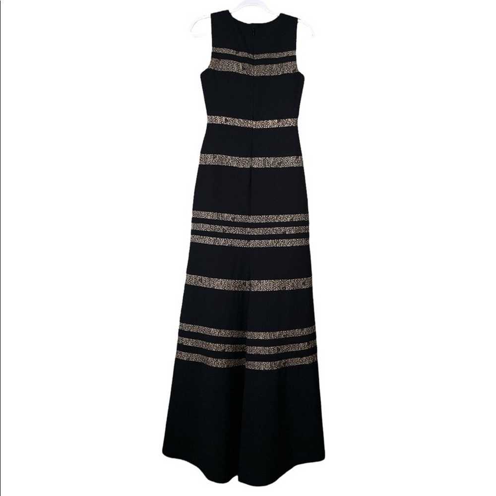 BCBGMAXAZRIA Katiana Black Sleeveless Gown Lace I… - image 5