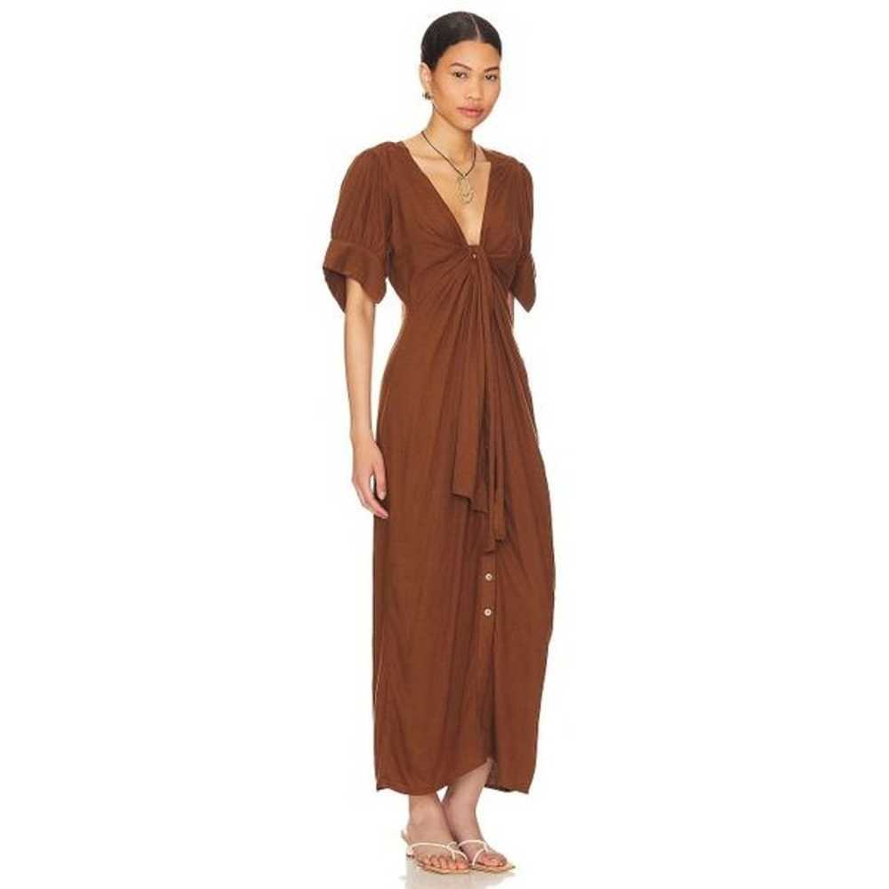 Free People Vintage Summer Midi Dress in Chocolat… - image 3