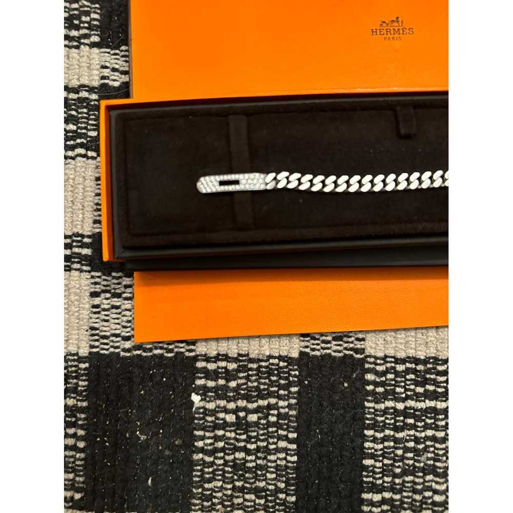 Hermès Kelly Chaîne white gold bracelet - image 6