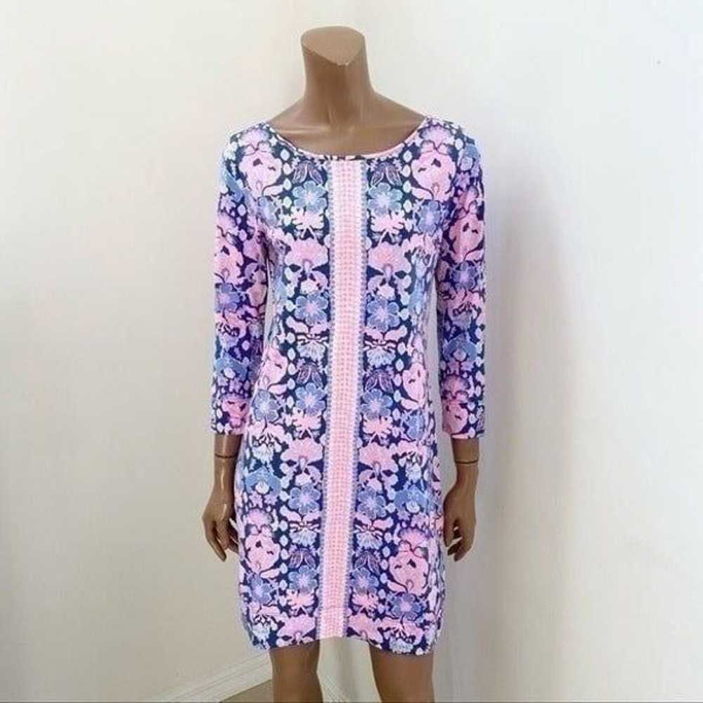 Lilly Pulitzer Marlowe Blue Mini Dress S - image 3