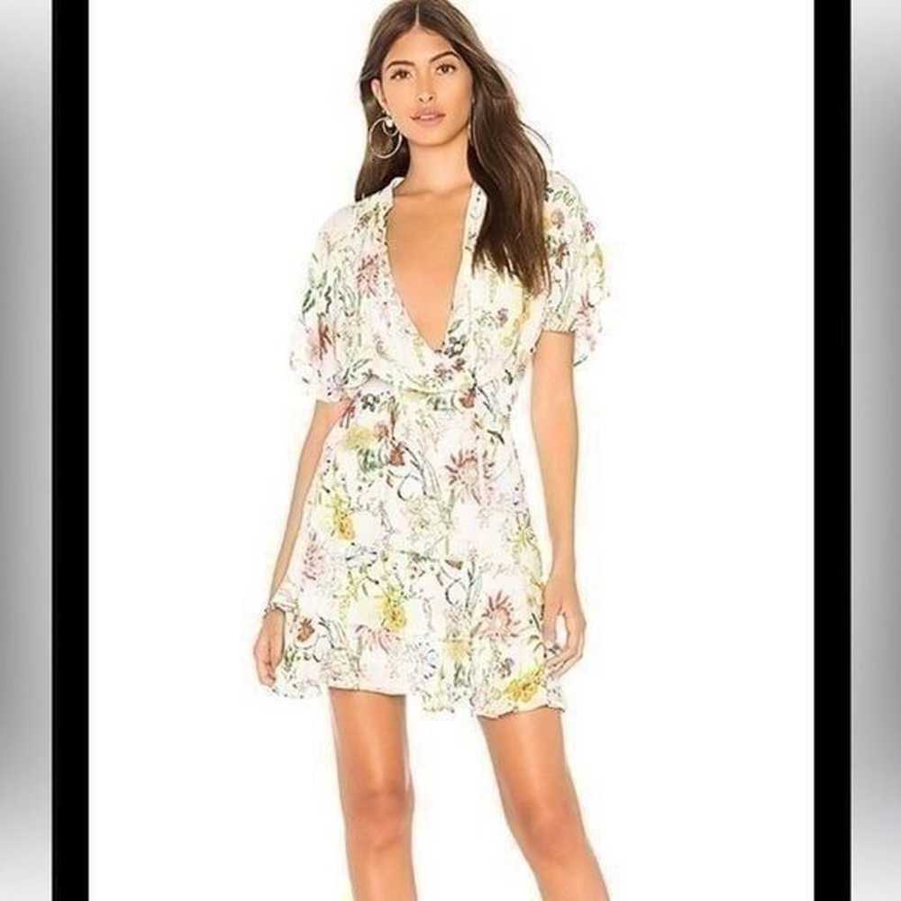 Revolve Parker Natalie Floral Silk Mini Dress | S… - image 1