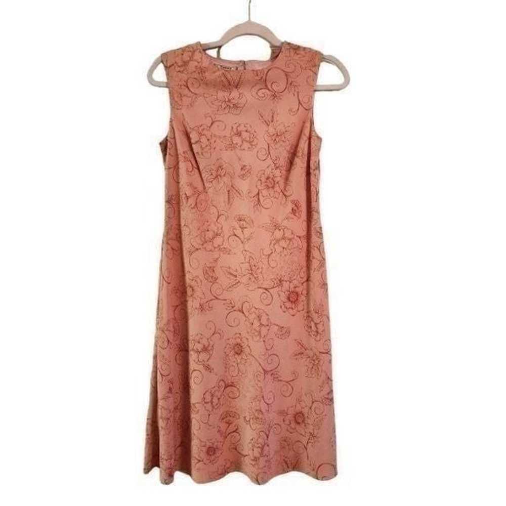 Vintage Tommy Bahama blush pink silk sheath dress… - image 1