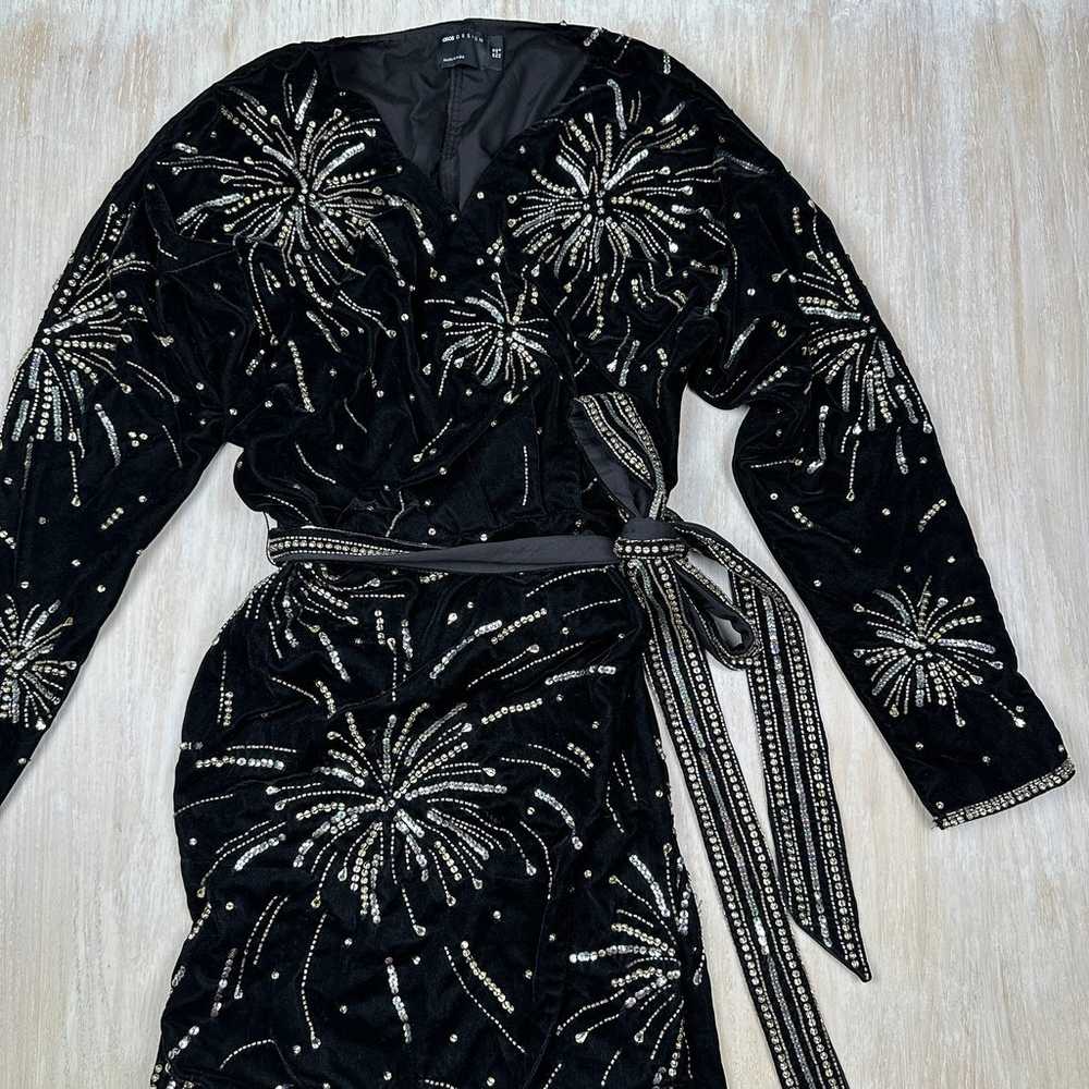 ASOS Black Velvet New Years Eve Celestial Firewor… - image 2