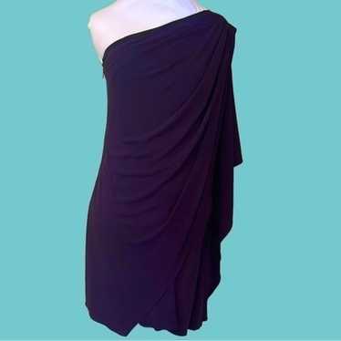 Badgley Mischka  Deep Purple One Shoulder Sexy  C… - image 1