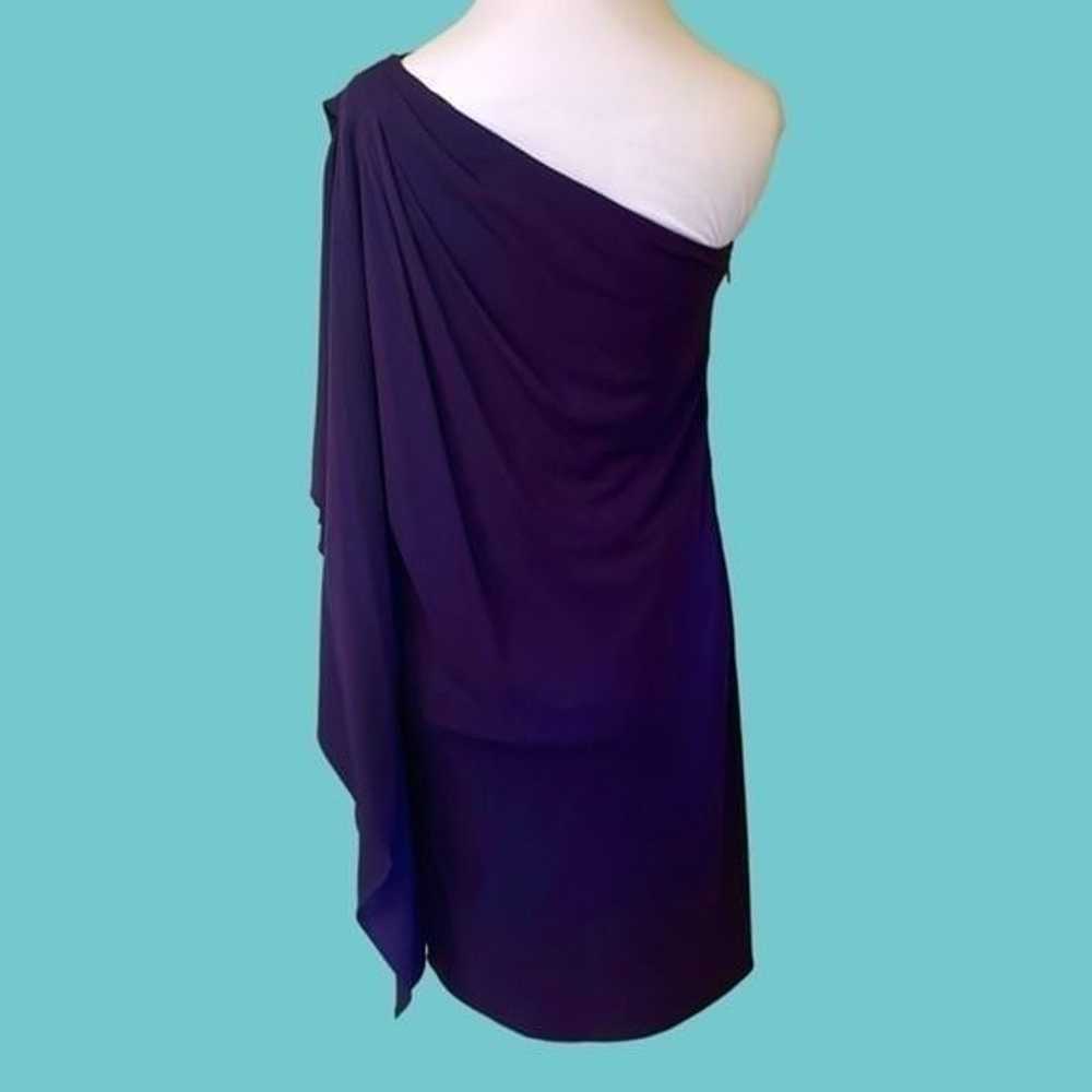 Badgley Mischka  Deep Purple One Shoulder Sexy  C… - image 3