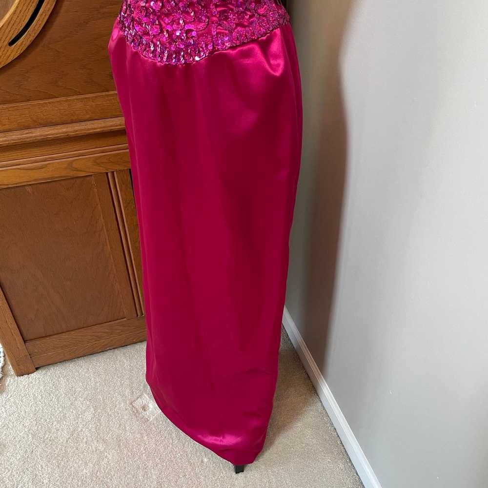 1980s/1990s Vintage Mike Benet Formals Hot Pink S… - image 4