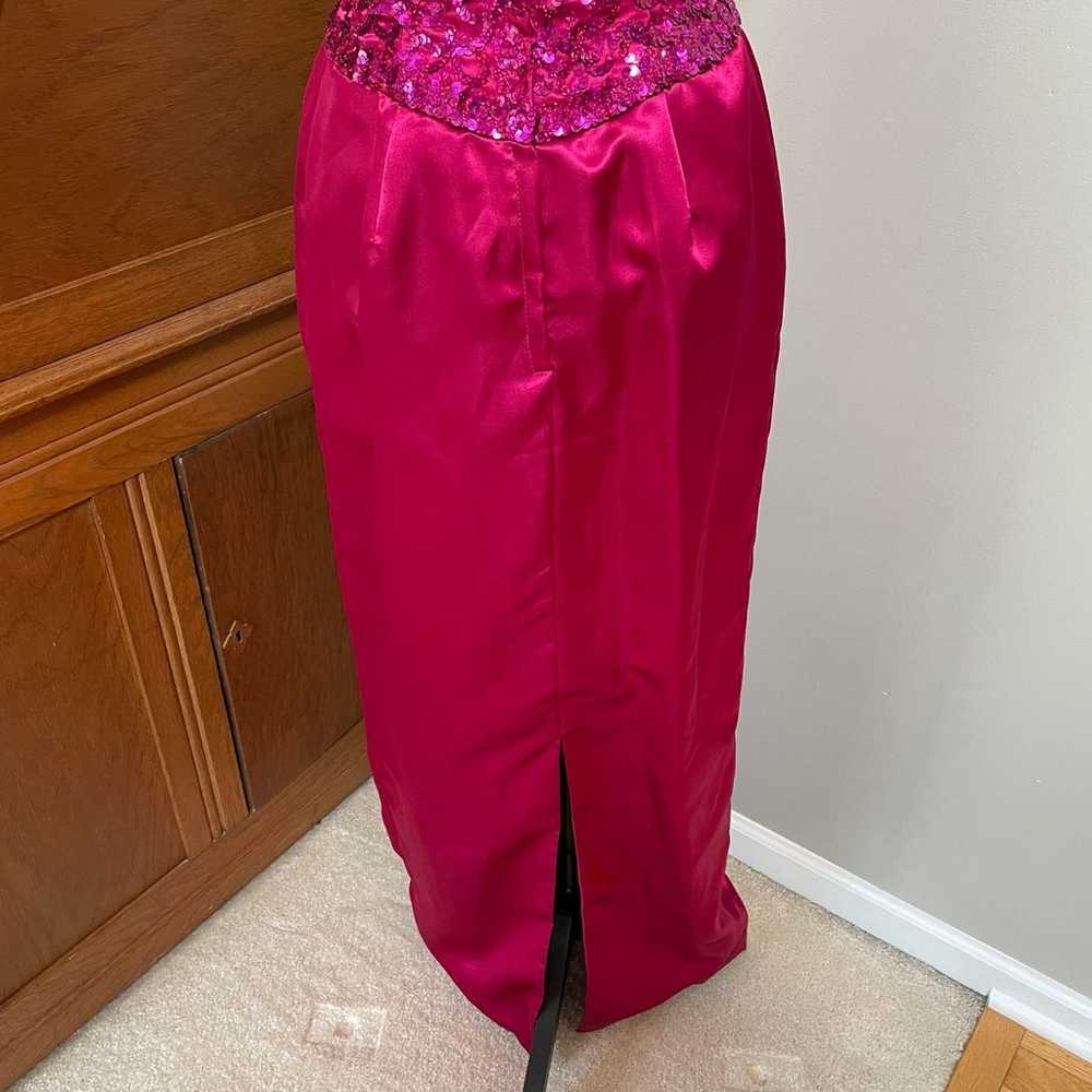 1980s/1990s Vintage Mike Benet Formals Hot Pink S… - image 5