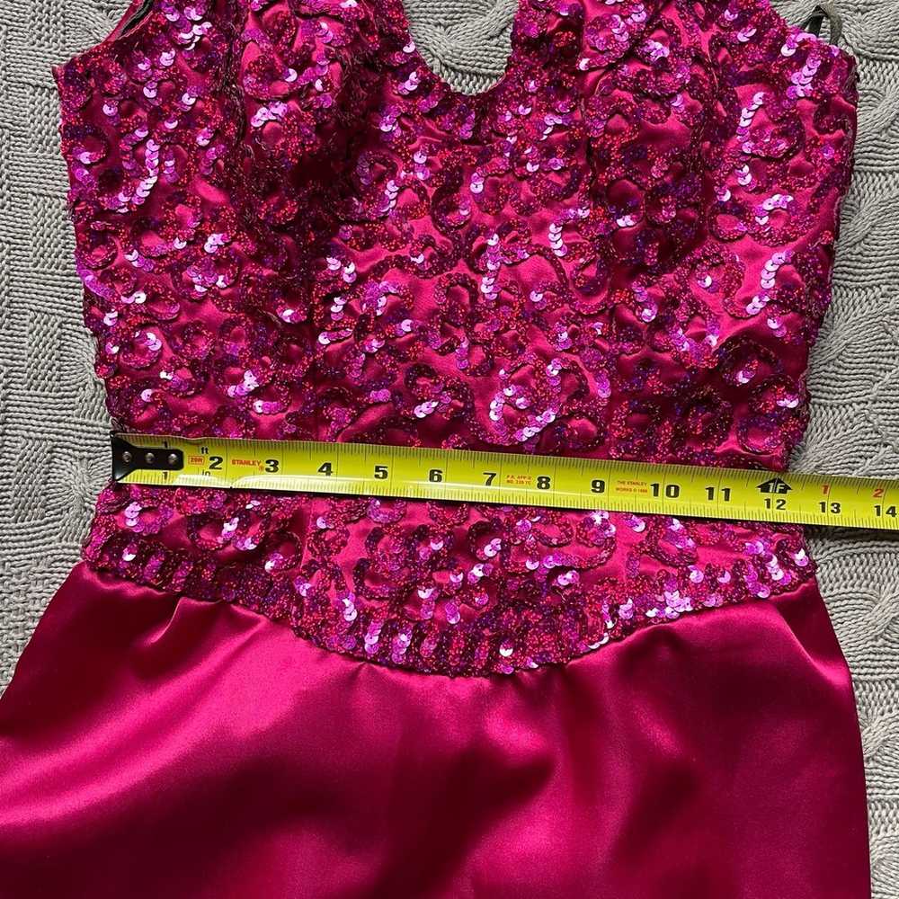 1980s/1990s Vintage Mike Benet Formals Hot Pink S… - image 6