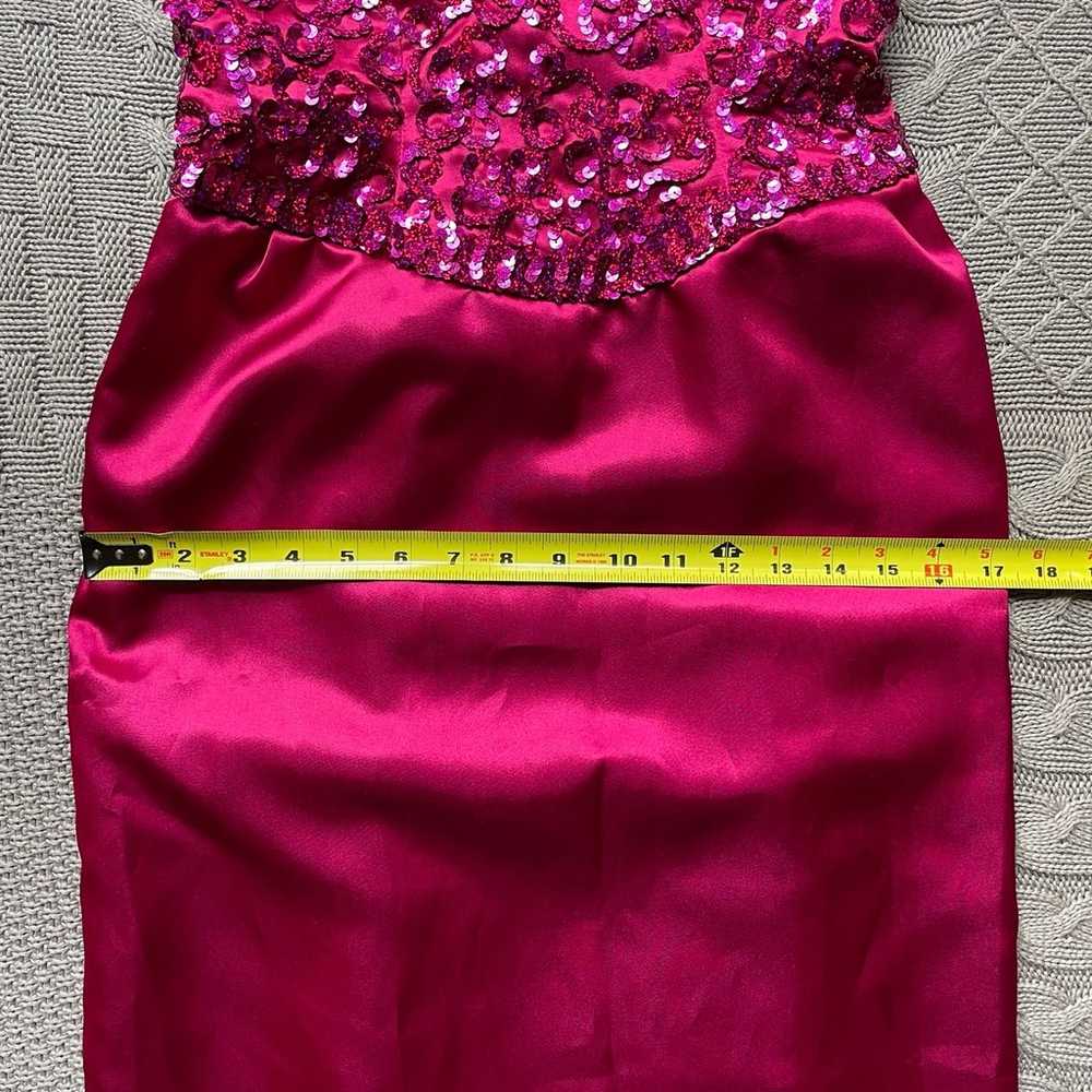 1980s/1990s Vintage Mike Benet Formals Hot Pink S… - image 7