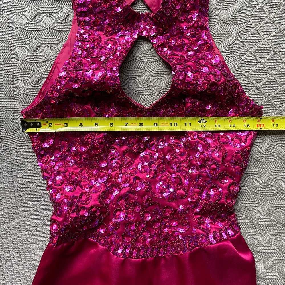 1980s/1990s Vintage Mike Benet Formals Hot Pink S… - image 8