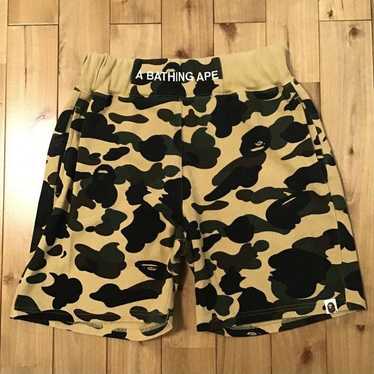 Bape BAPE Sweat shorts 1st camo yellow a bathing … - image 1