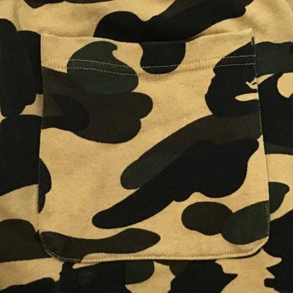 Bape BAPE Sweat shorts 1st camo yellow a bathing … - image 5