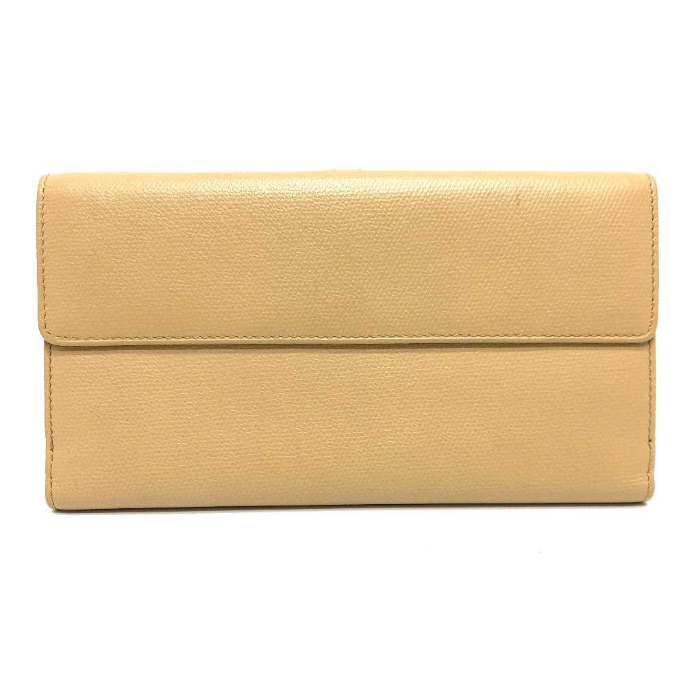 CHANEL Folded wallet leather beige COCO Button - image 2