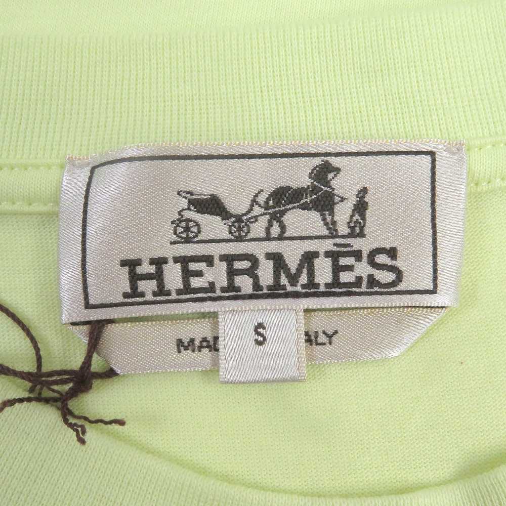 HERMES Short sleeve T-shirt cotton Light yellow P… - image 5