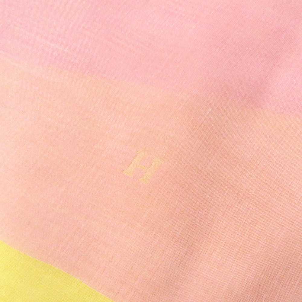 HERMES Stall silk Pink Yellow - image 4