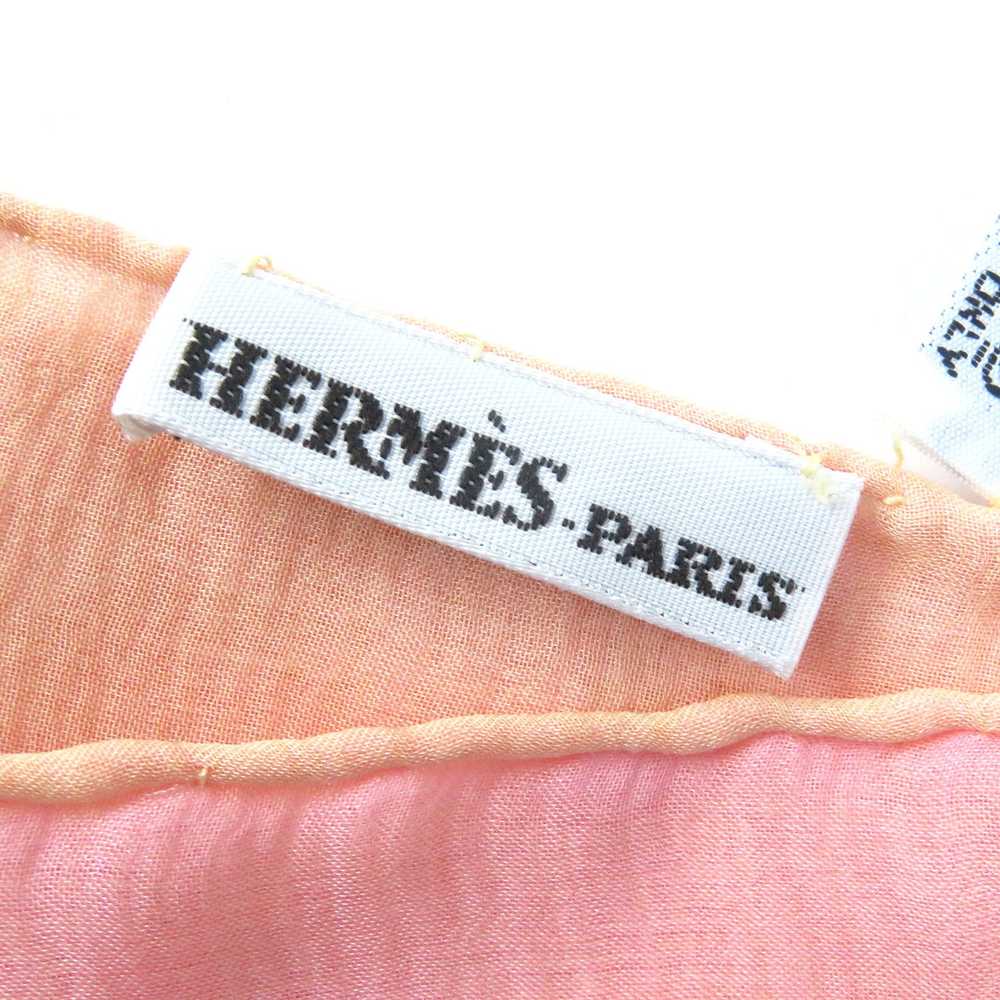 HERMES Stall silk Pink Yellow - image 8