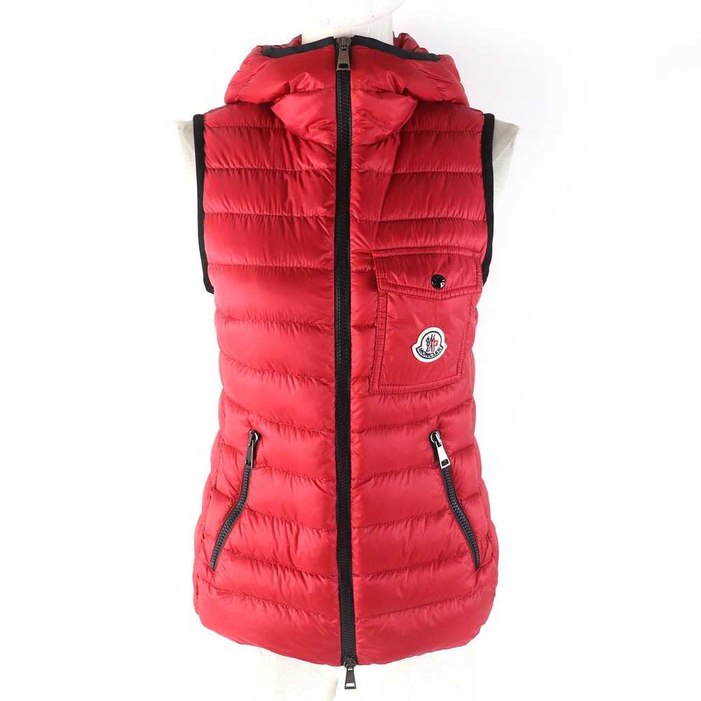 MONCLER Down vest Nylon Red GLYCO - image 1