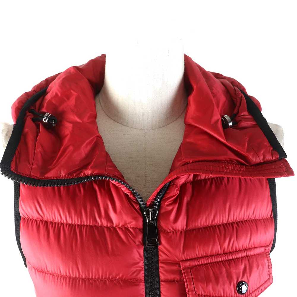 MONCLER Down vest Nylon Red GLYCO - image 5