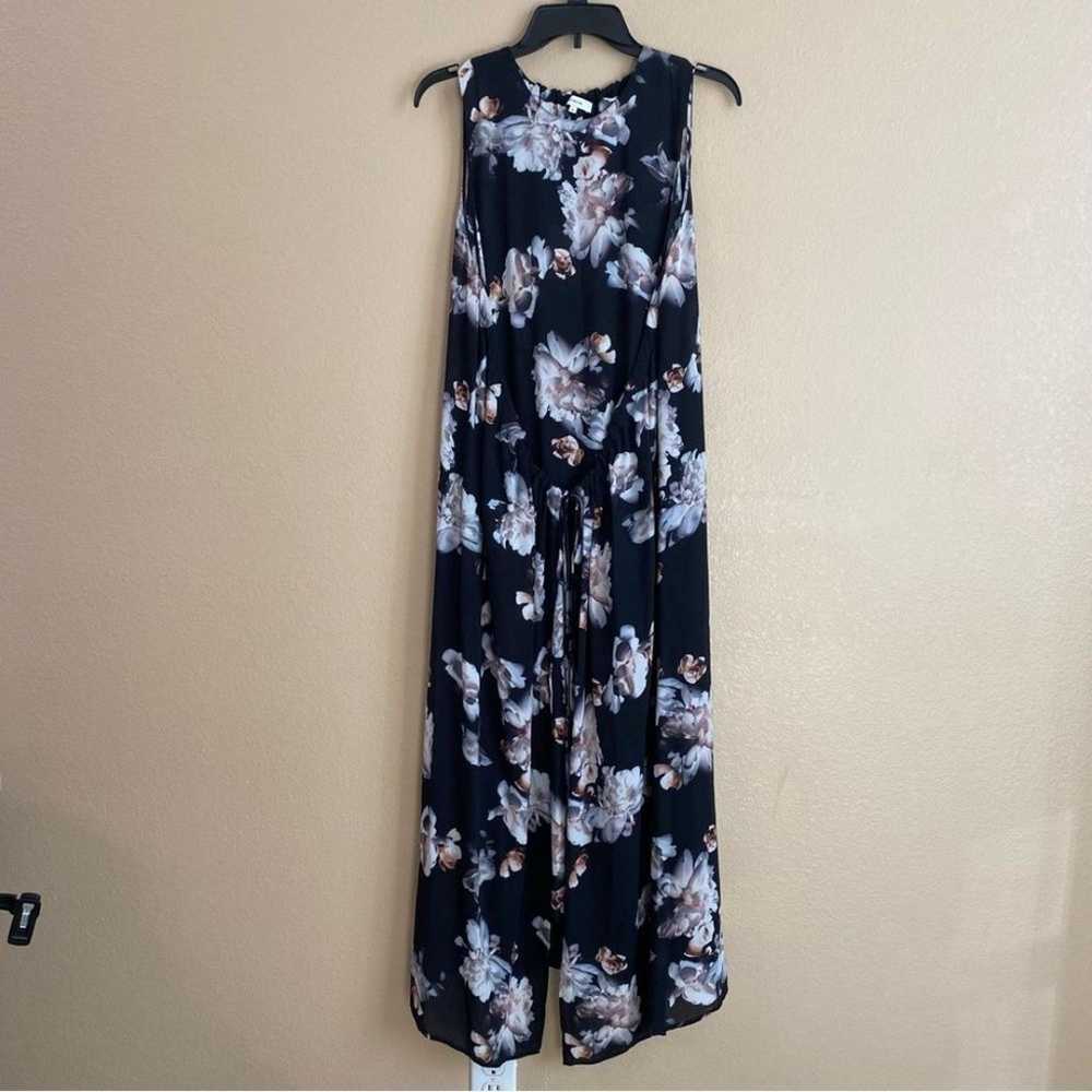 Vince XL Peony Floral Print Shirred Sleeveless Po… - image 3