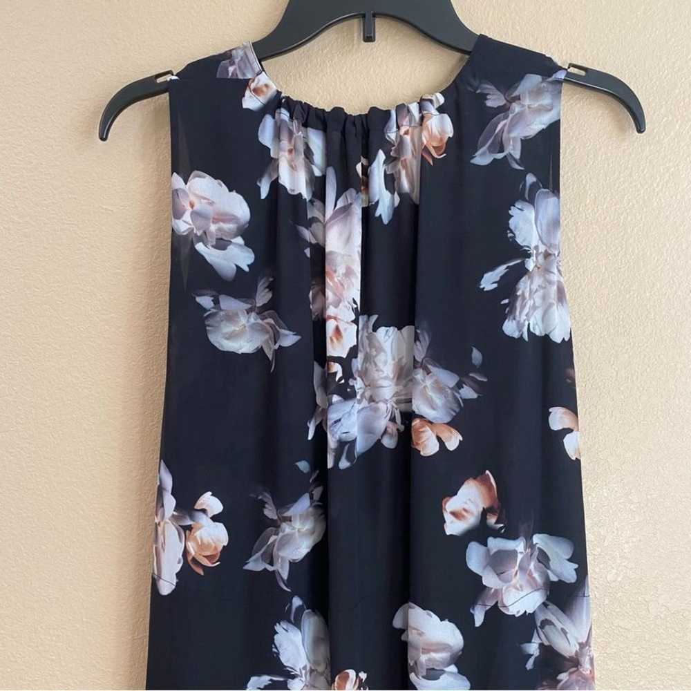 Vince XL Peony Floral Print Shirred Sleeveless Po… - image 7