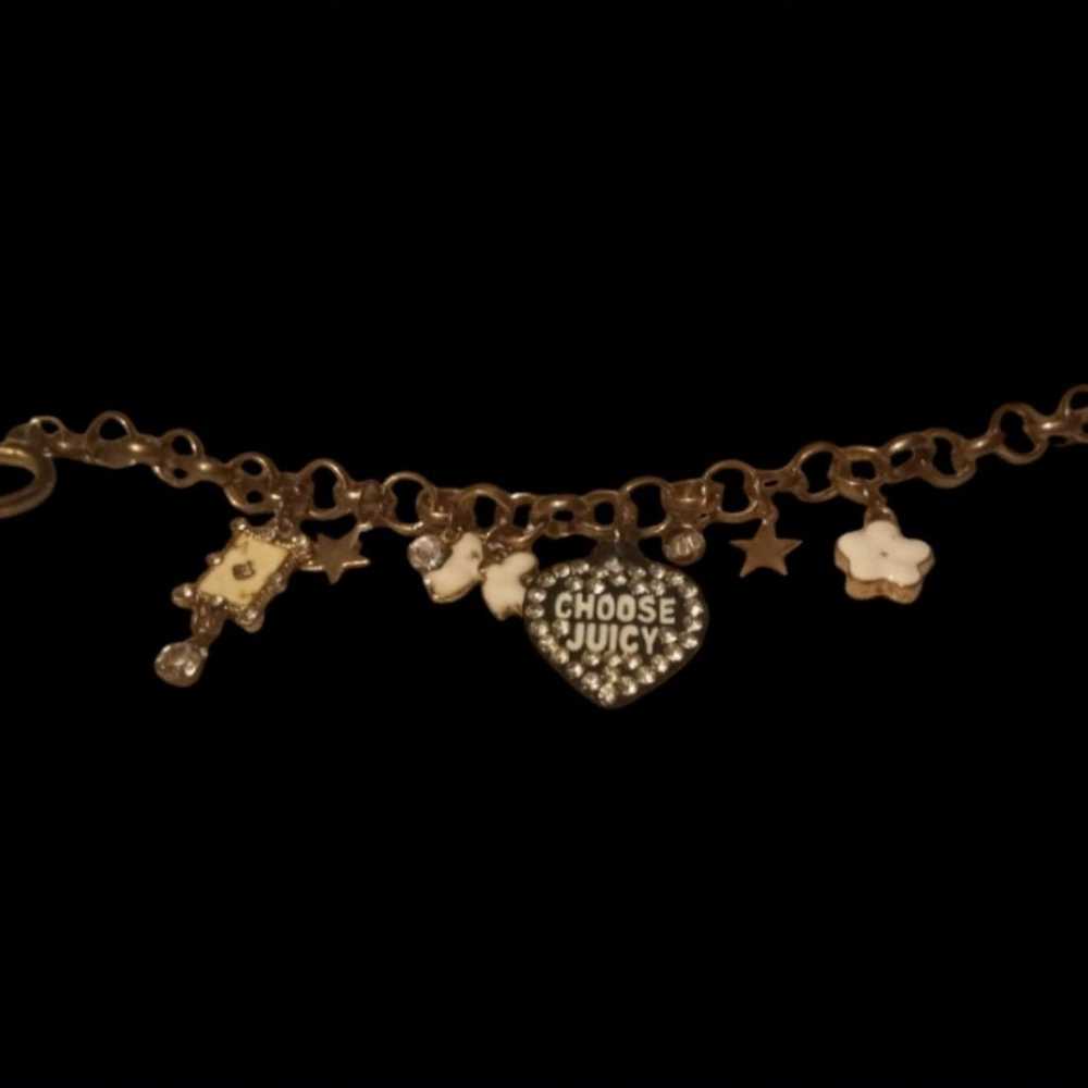 Vintage Y2K Juicy Couture Charm Bracelet 7in - image 1