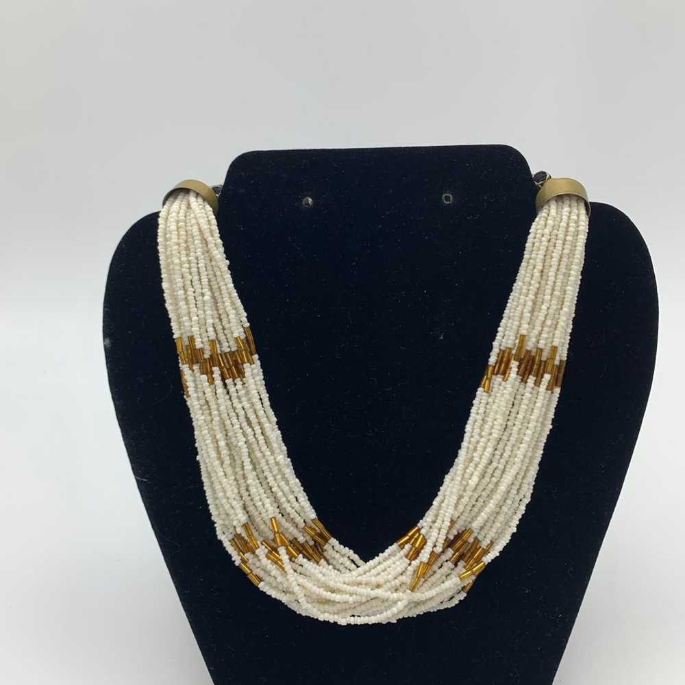 VTG. 34 Strands Roped Micro Beaded Torsade Choker… - image 6