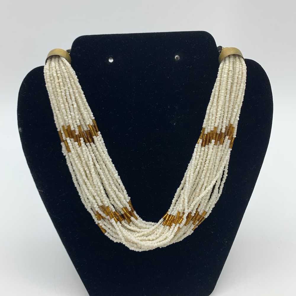 VTG. 34 Strands Roped Micro Beaded Torsade Choker… - image 9