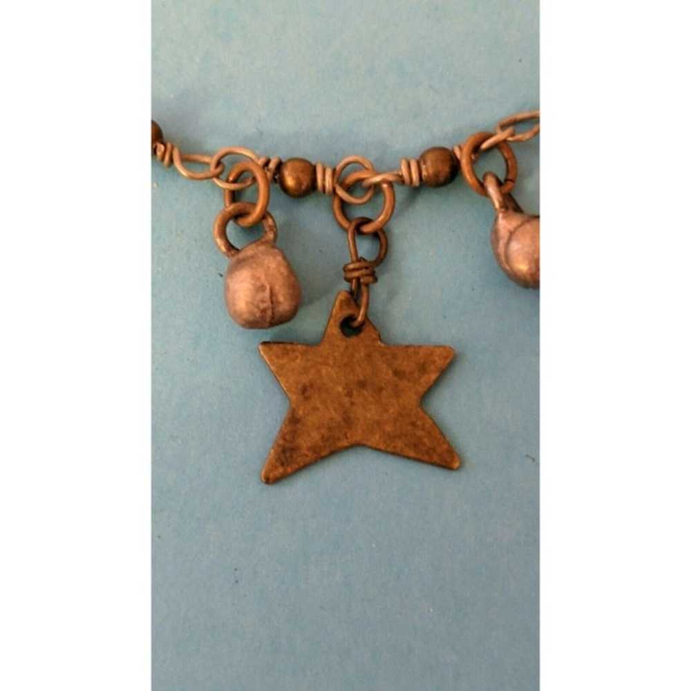 Vintage Metal Christmas Charm Bracelet - image 4