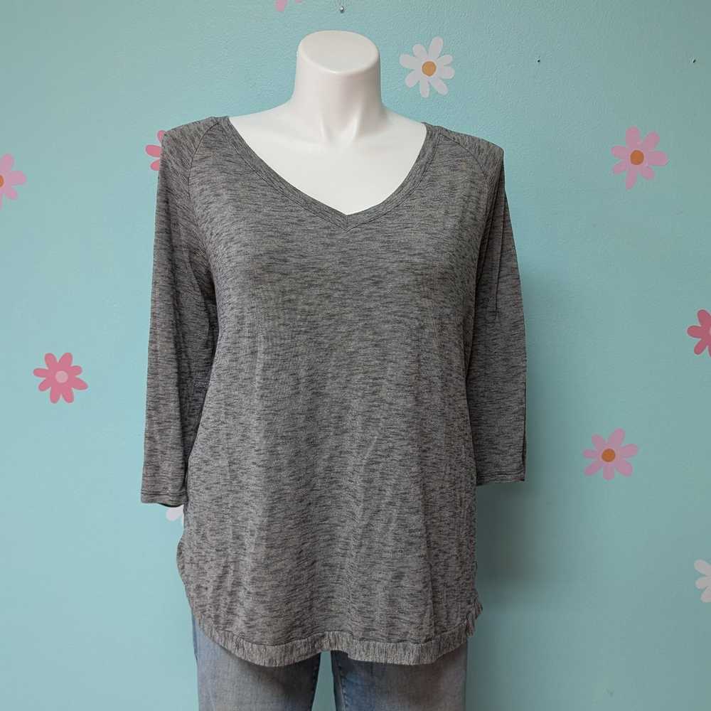 Sz3X Heathered Grey Lane Bryant Tee - image 1