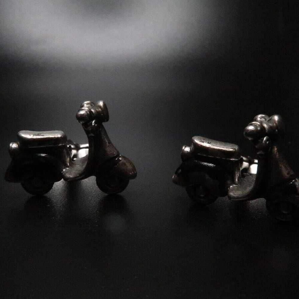 Vintage KC Scooter Silver Cufflinks - image 1