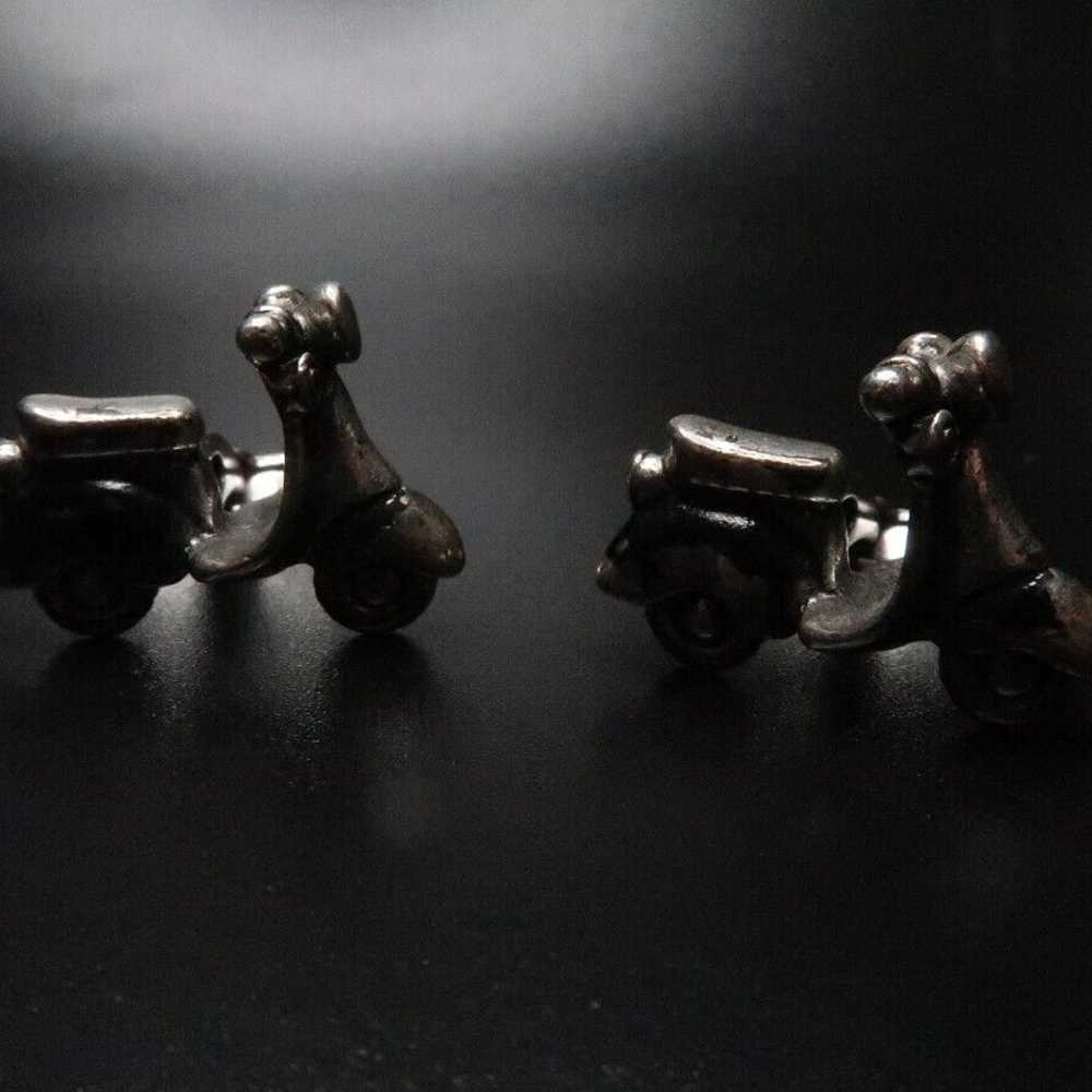 Vintage KC Scooter Silver Cufflinks - image 2