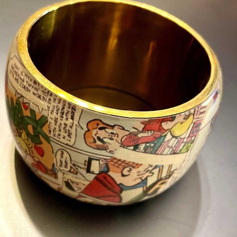 Vintage Archie Comic Thick Bangle Bracelet - image 3